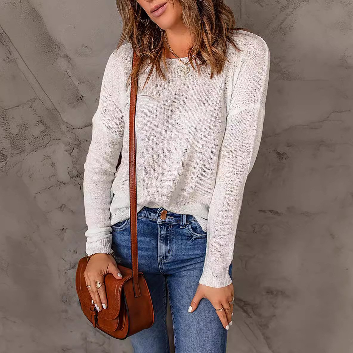 Bluza damska basic | Długi rękaw