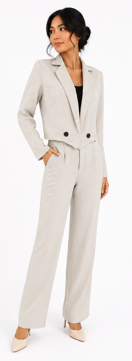 Damen-Overall Set mit Blazer und Hose | Klassischer Stil