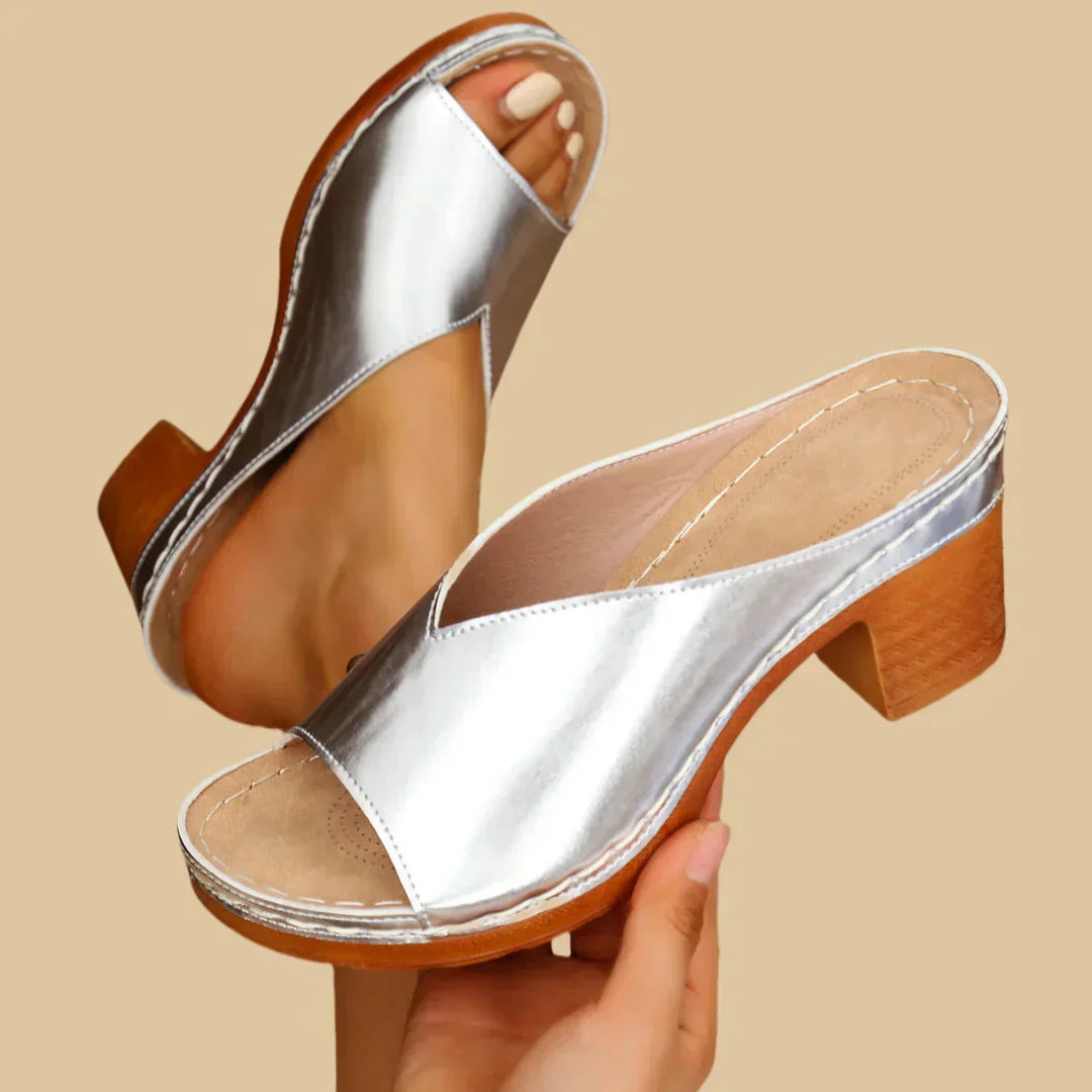 Women's orthopedic thick-heeled sandals