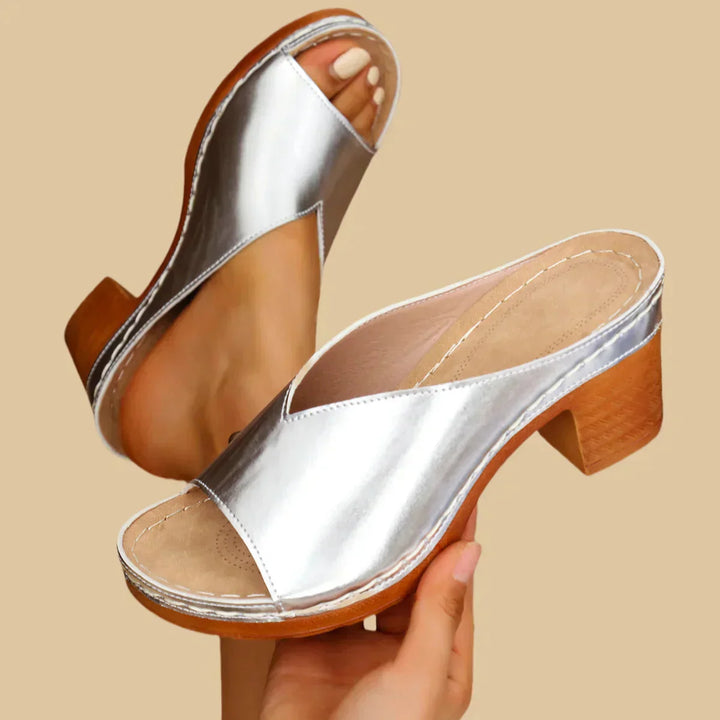 Women's orthopedic thick-heeled sandals