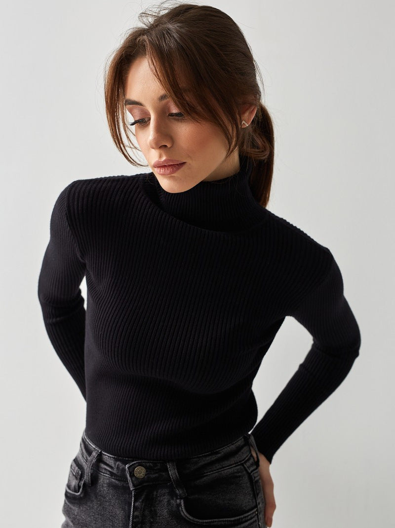 Women's casual sweatshirt | With turtleneck