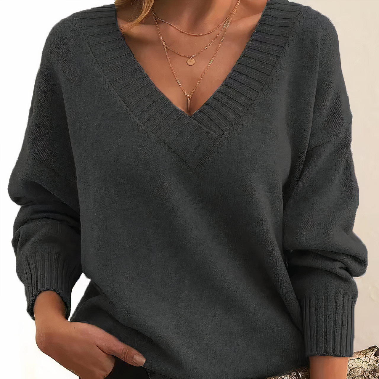 Sweter Damski Modny Zimowy | Wygodny Krój