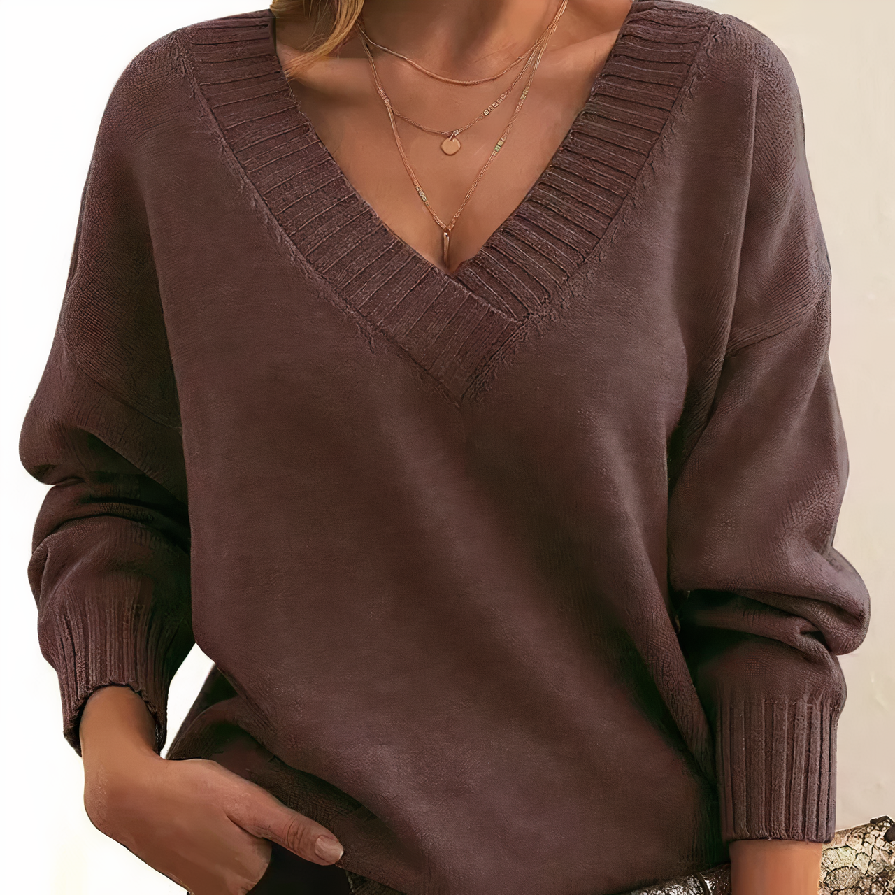 Sweter Damski Modny Zimowy | Wygodny Krój