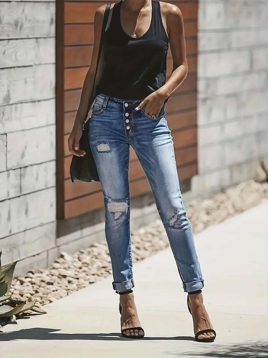 Damenmodische Jeans | Gemütlich
