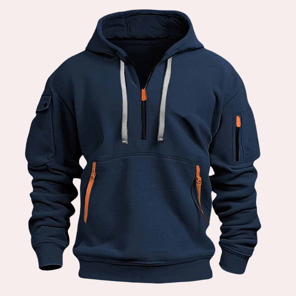 Męska zimowa bluza z kapturem | Stylowa