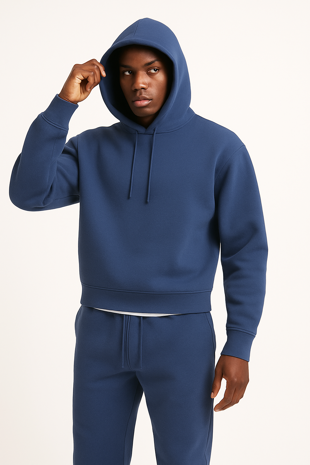 Sweter Męski Zimowy | Oversize z kapturem
