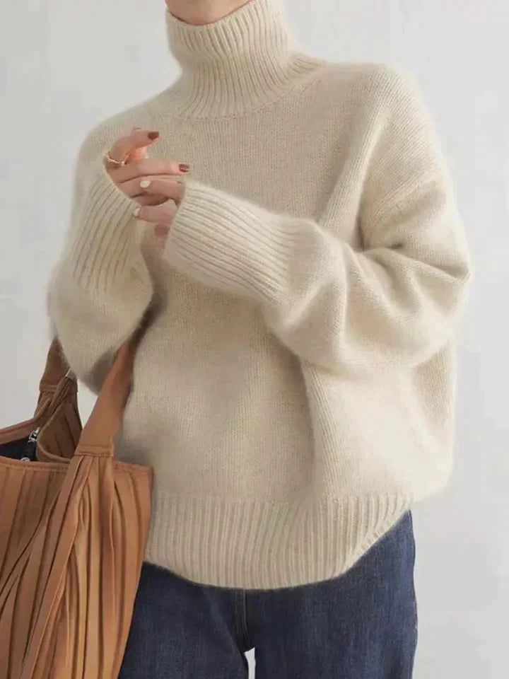 Damenpullover Casual | Schlichter Rollkragen