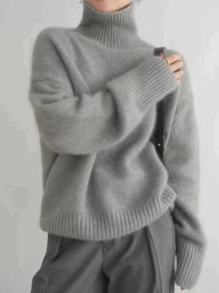Damenpullover Casual | Schlichter Rollkragen