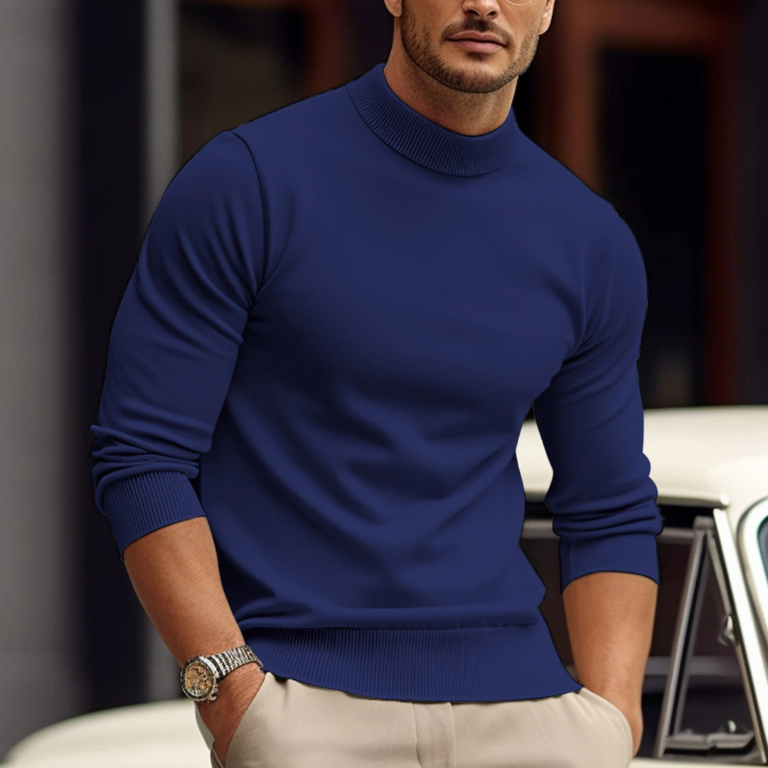 Męski Sweter w Prostej Formie | Minimalistyczny Styl