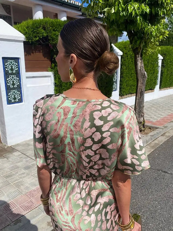 Damska klasyczna elegancka sukienka maxi | Maxi
