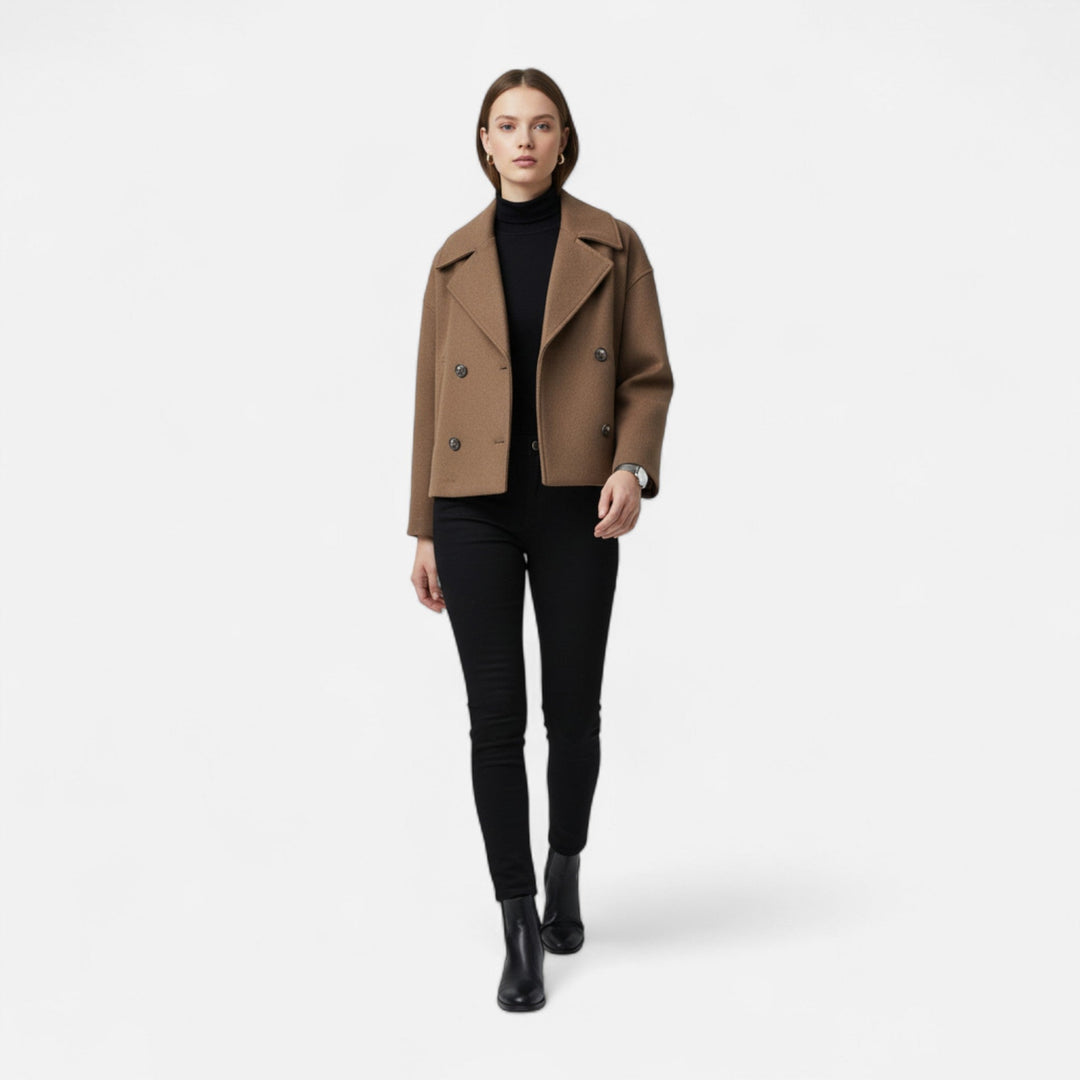 Women's Double-Breasted Coat | Classic Cut