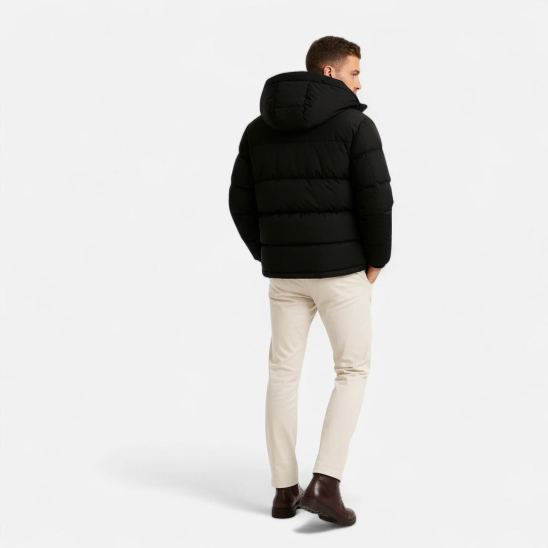 Herren Steppjacke mit Kapuze