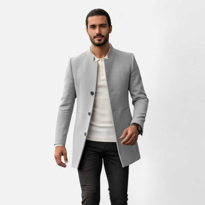 Herren Schlanker Klassischer Mantel | Schlicht