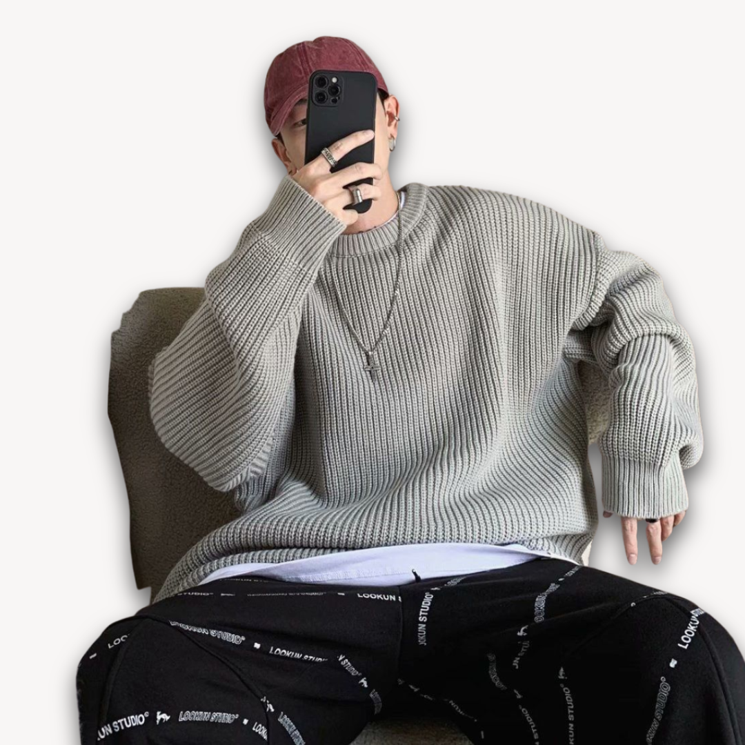 Męski Oversize Sweter | Casual Look
