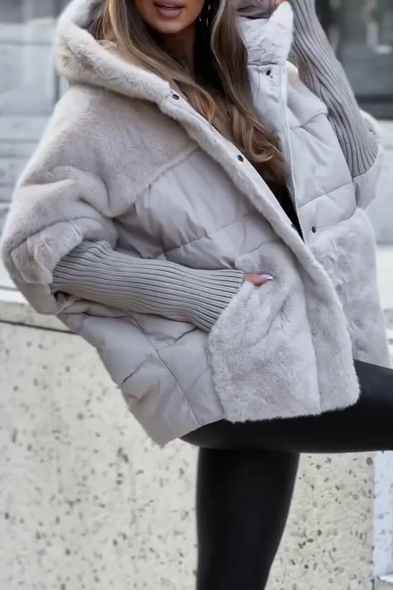 Damski Zimowy Płaszcz | Stylowy Z Kapturem