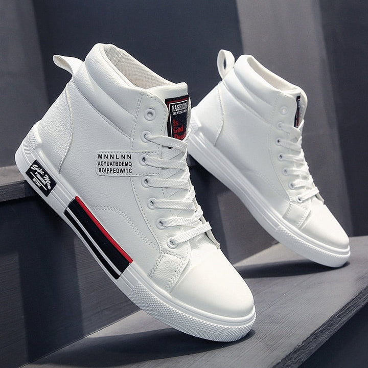 Męskie Wysokie Sneakersy | Styl Uliczny