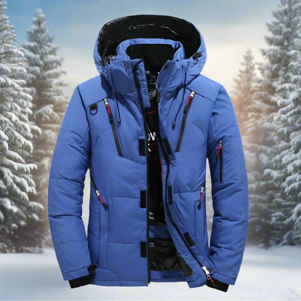 Męska Zimowa Kurtka Outdoorowa | Wielokieszeniowa