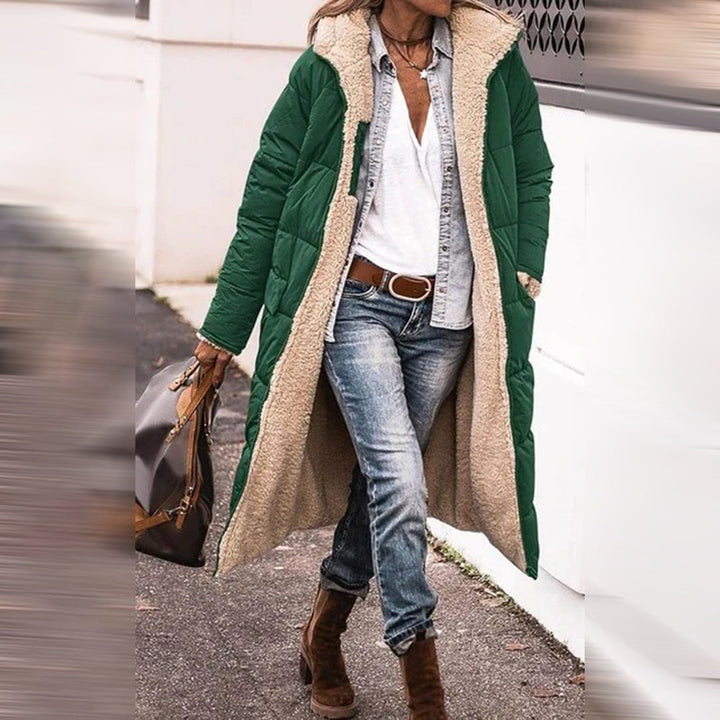 Dámsky zimný oversize kabát | Dlhý prešívaný