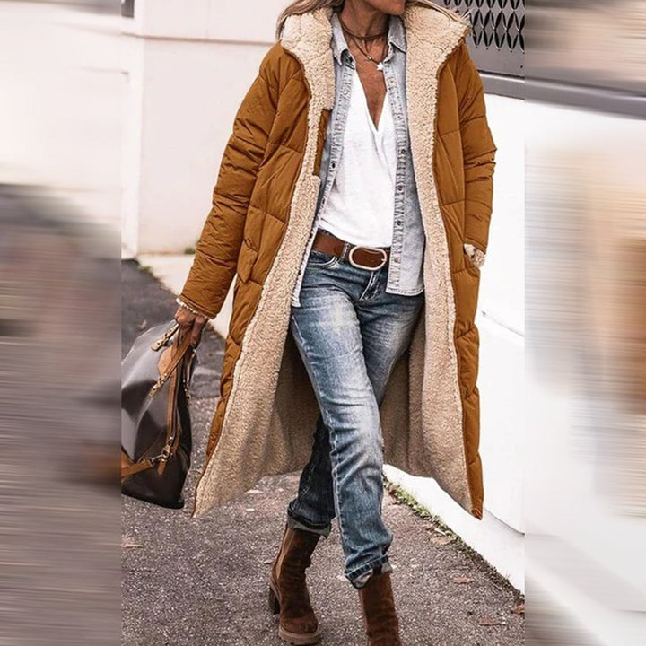 Dámsky zimný oversize kabát | Dlhý prešívaný