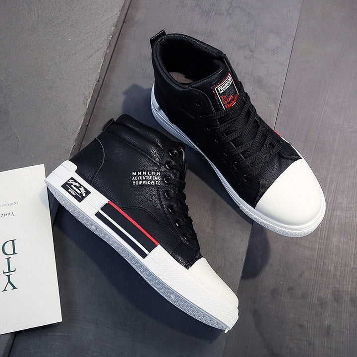 Męskie Wysokie Sneakersy | Styl Uliczny
