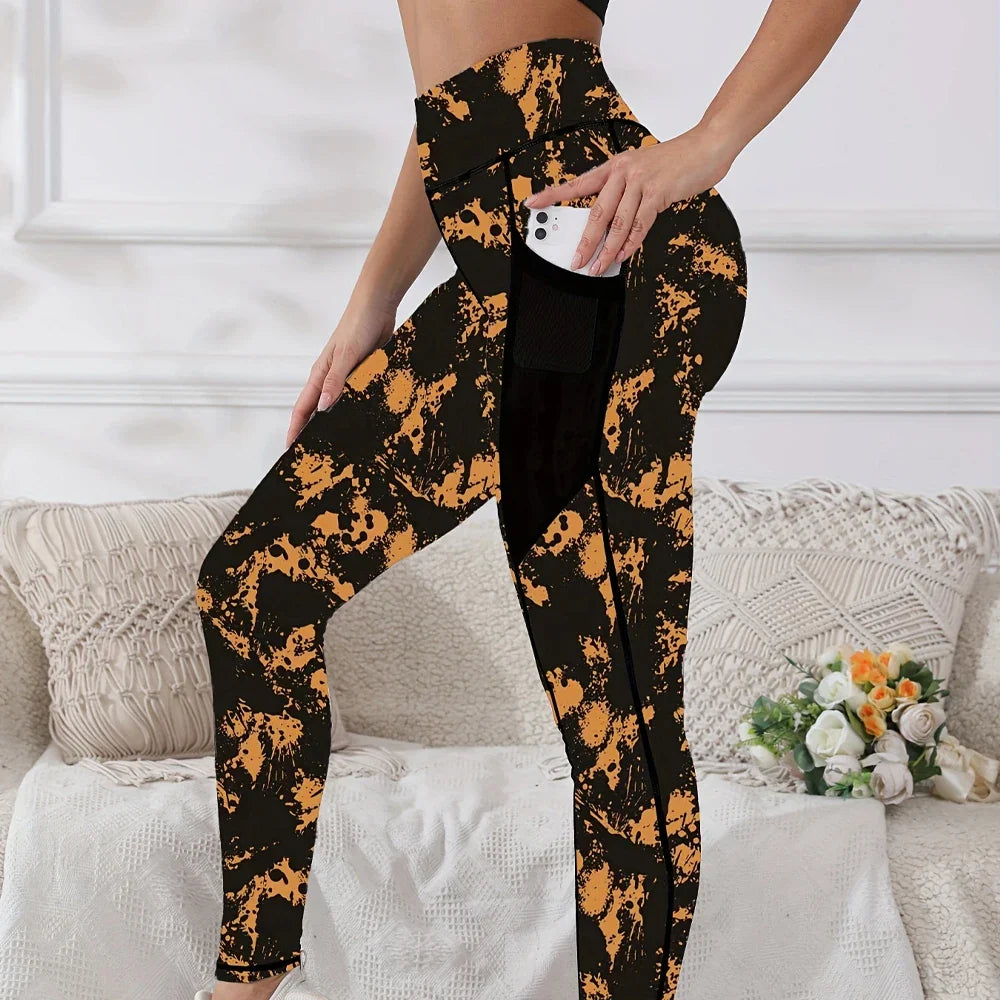 Damskie Ocieplane Legginsy Wysoki Stan | Zimowy Design