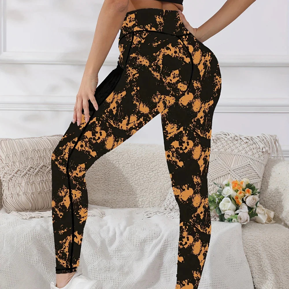 Damskie Ocieplane Legginsy Wysoki Stan | Zimowy Design