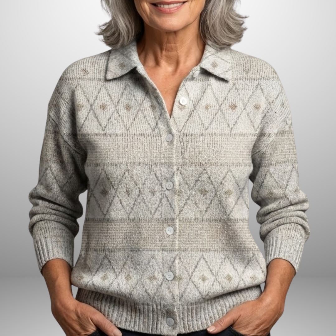 Damski Sweter Z Guzikami | Styl Vintage