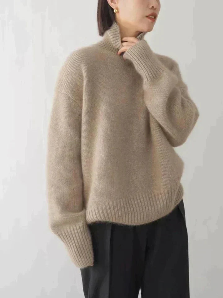 Damenpullover Casual | Schlichter Rollkragen