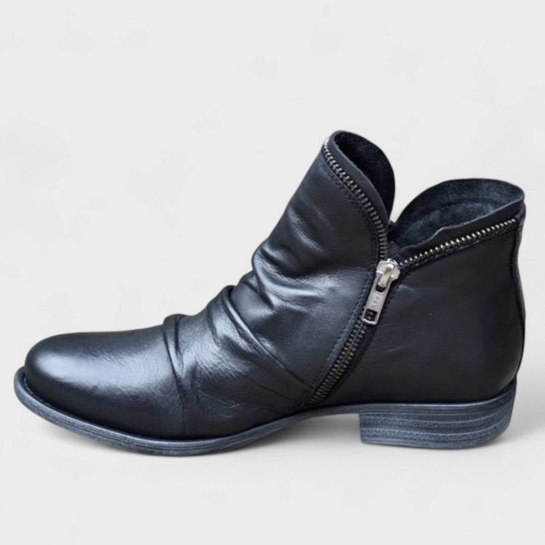 Women's zip-up ankle boots