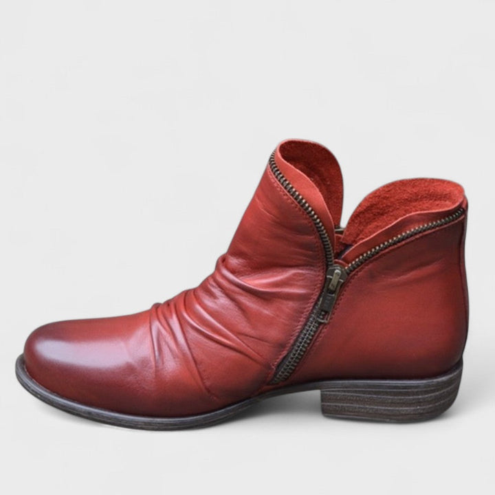 Women's zip-up ankle boots