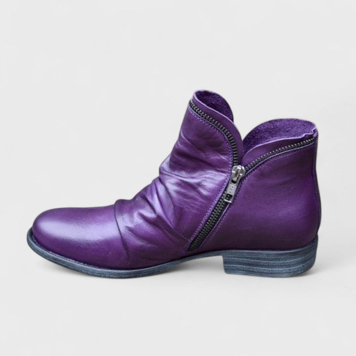 Women's zip-up ankle boots