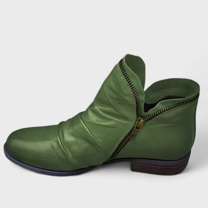Women's zip-up ankle boots