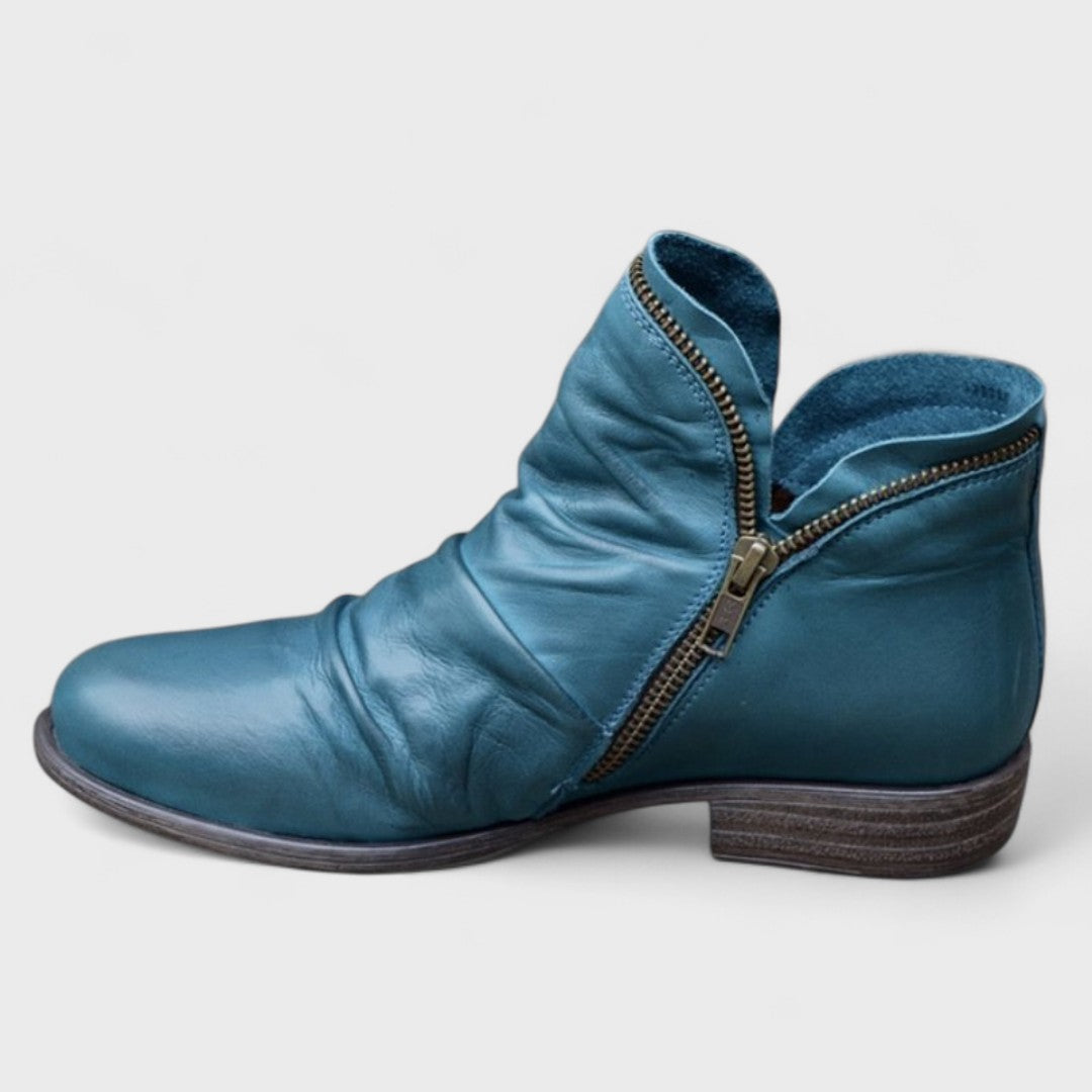 Women's zip-up ankle boots