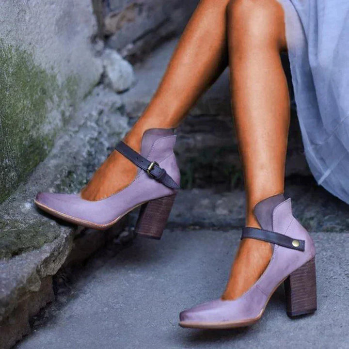 Women's elegant strappy heeled sandals