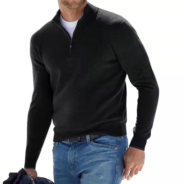 Męski Sweter na Zamek | Codzienny Styl