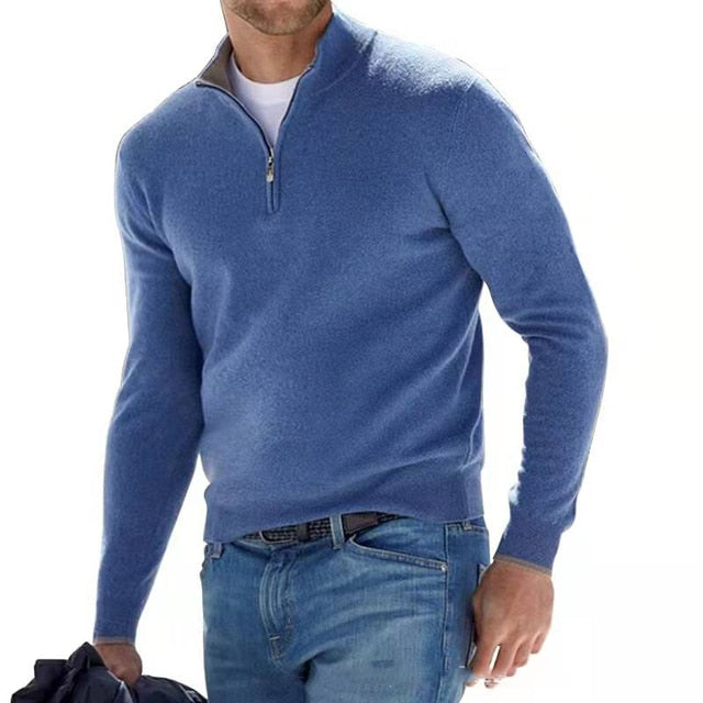 Męski Sweter na Zamek | Codzienny Styl