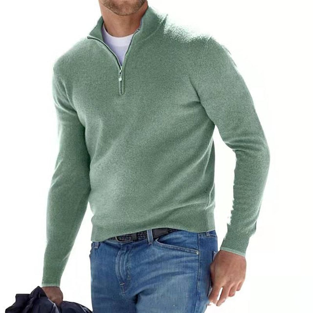 Męski Sweter na Zamek | Codzienny Styl