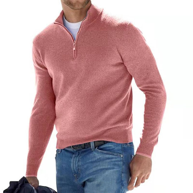 Męski Sweter na Zamek | Codzienny Styl