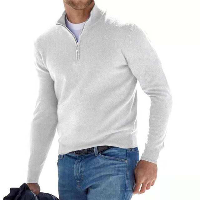 Męski Sweter na Zamek | Codzienny Styl