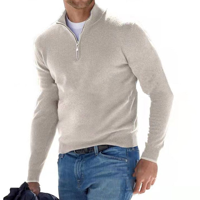 Męski Sweter na Zamek | Codzienny Styl