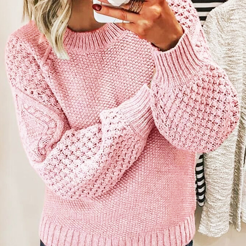Bluza damska z dekoltem okrągłym | Casual