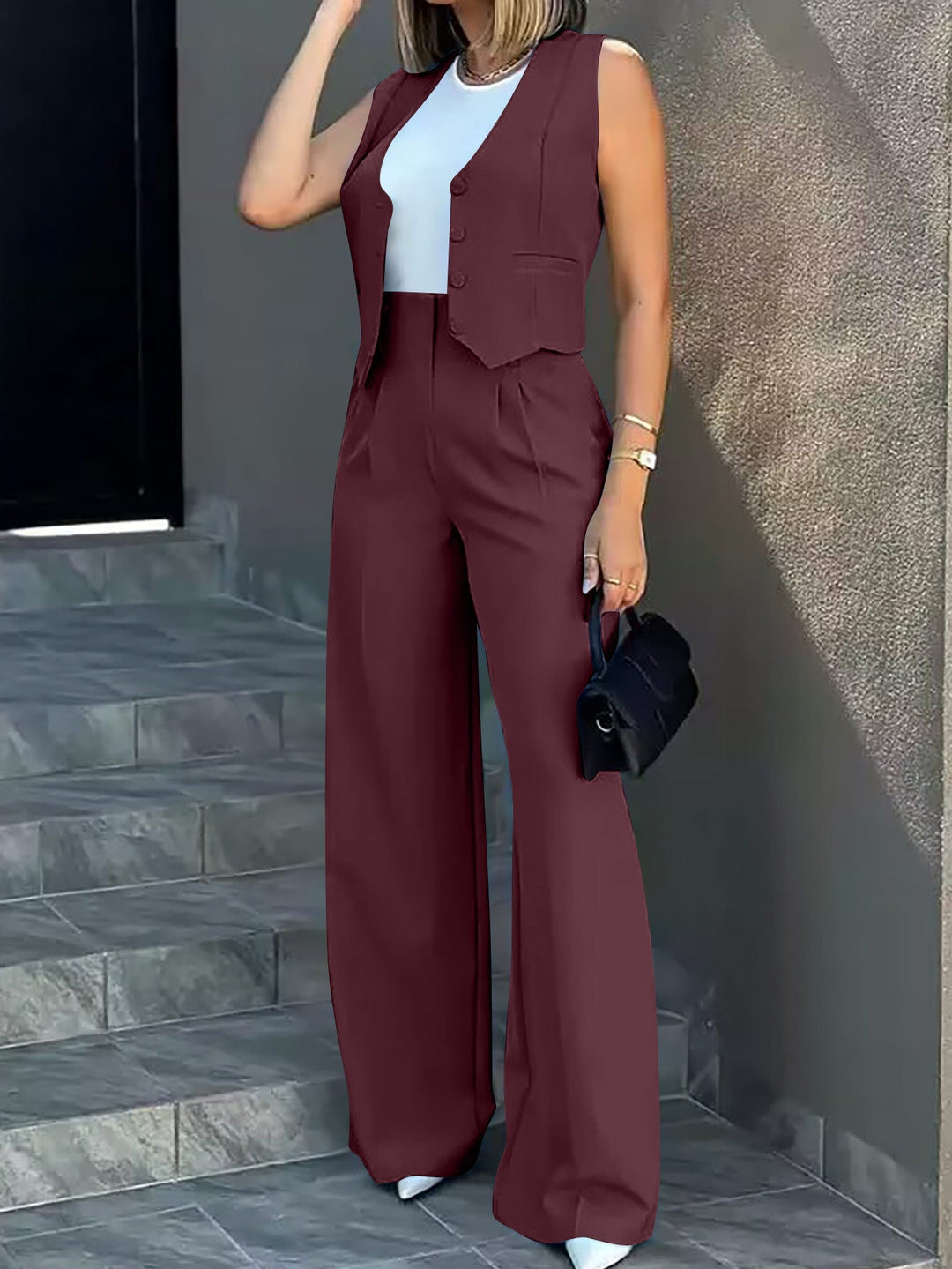 Damen-Winterhose | Set mit Weste
