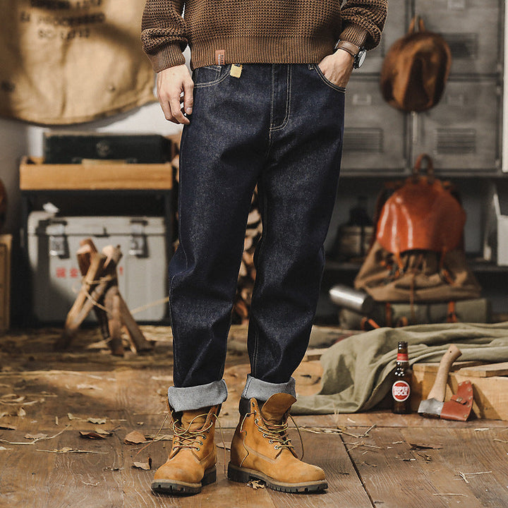 Men's Loose Casual Jeans | Distressed