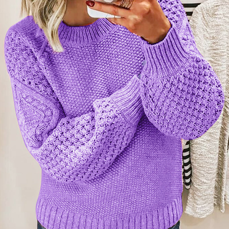 Bluza damska z dekoltem okrągłym | Casual