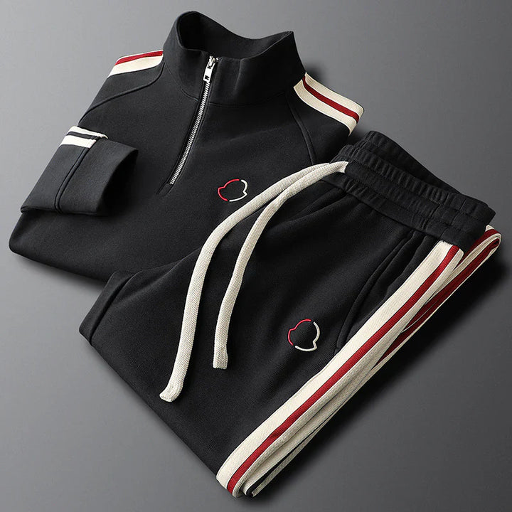 Men's training set with 1/4 zip sweatshirt and pants | Two-piece