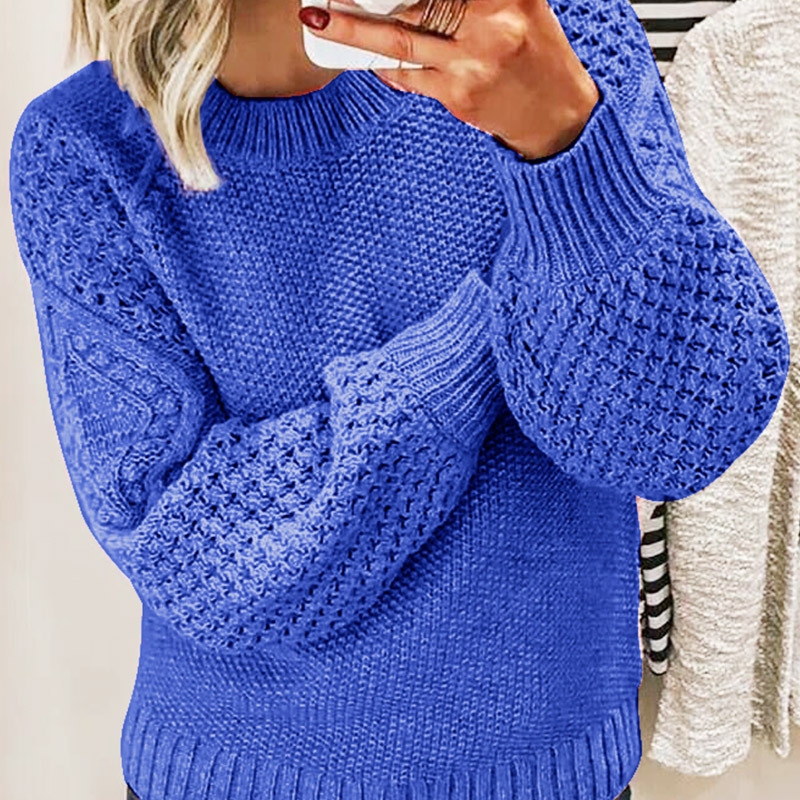 Bluza damska z dekoltem okrągłym | Casual