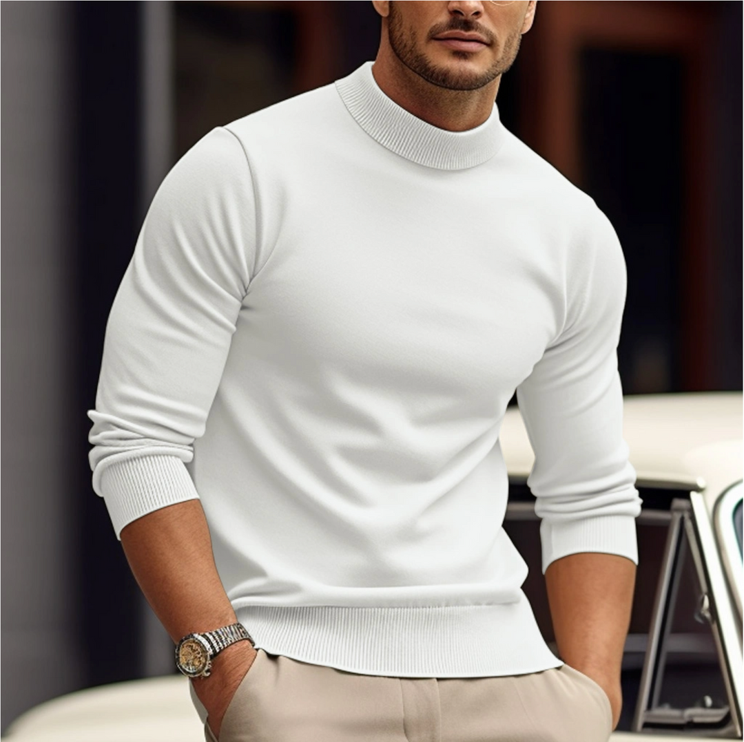 Męski Sweter w Prostej Formie | Minimalistyczny Styl
