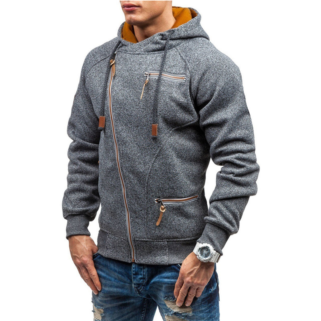 Męska Casual Bluza z Kapturem | z Kieszeniami