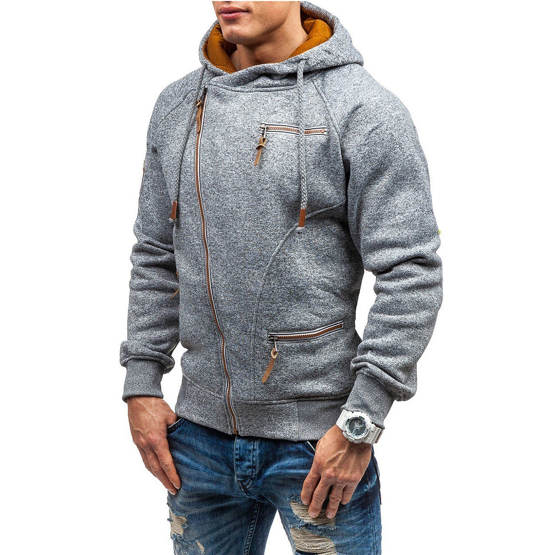 Męska Casual Bluza z Kapturem | z Kieszeniami