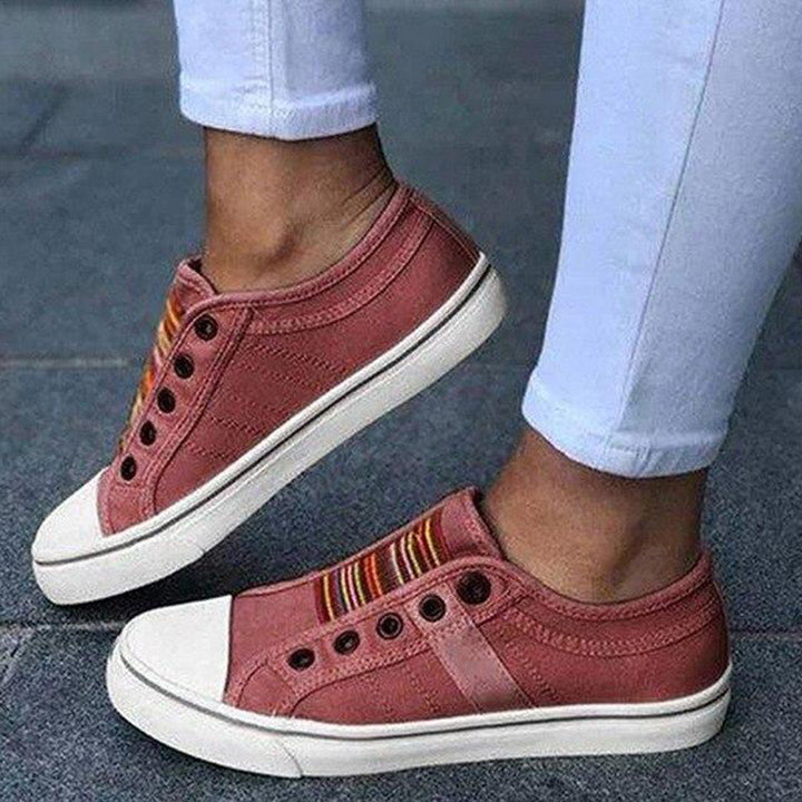 Buty Damskie Zimowe Sneakersy | Kolorowe Paski
